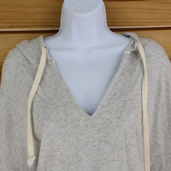 American Eagle Outfitters Sweatshirt Hooded Womens M Gray Heathered 100% Cotton - Picture 4 of 7